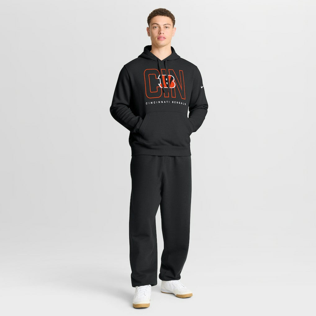 Cincinnati Bengals Busted Play Club Fleece Pullover Hoodie Black - Nike