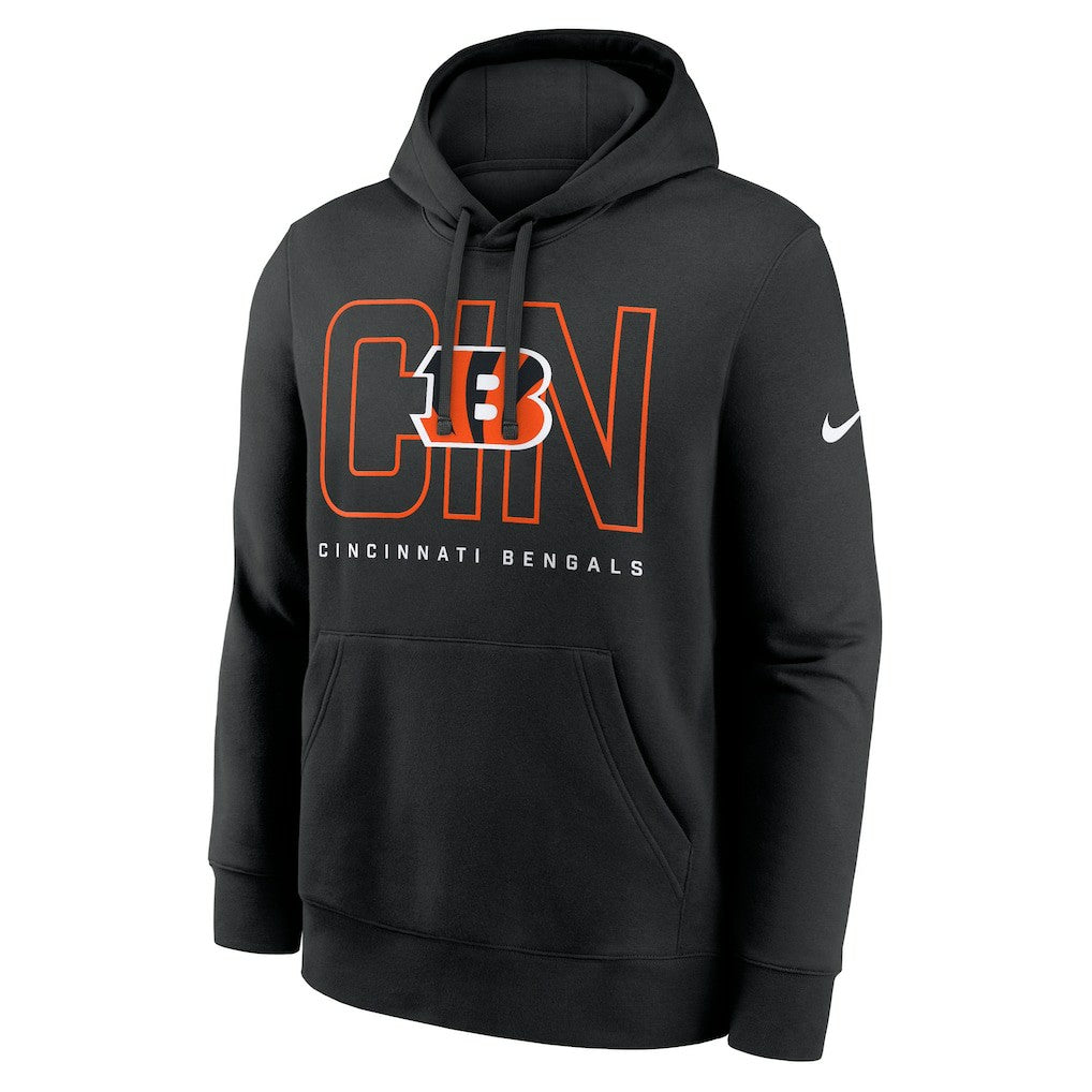 Cincinnati Bengals Busted Play Club Fleece Pullover Hoodie Black - Nike