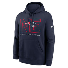 New England Patriots Busted Play Club Fleece Pullover Hoodie Navy - Nike