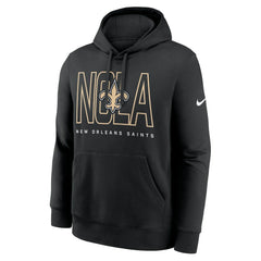 New Orleans Saints Busted Play Club Fleece Pullover Hoodie Black - Nike