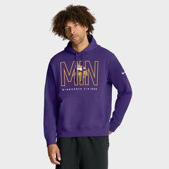 Minnesota Vikings Busted Play Club Fleece Pullover Hoodie Purple - Nike