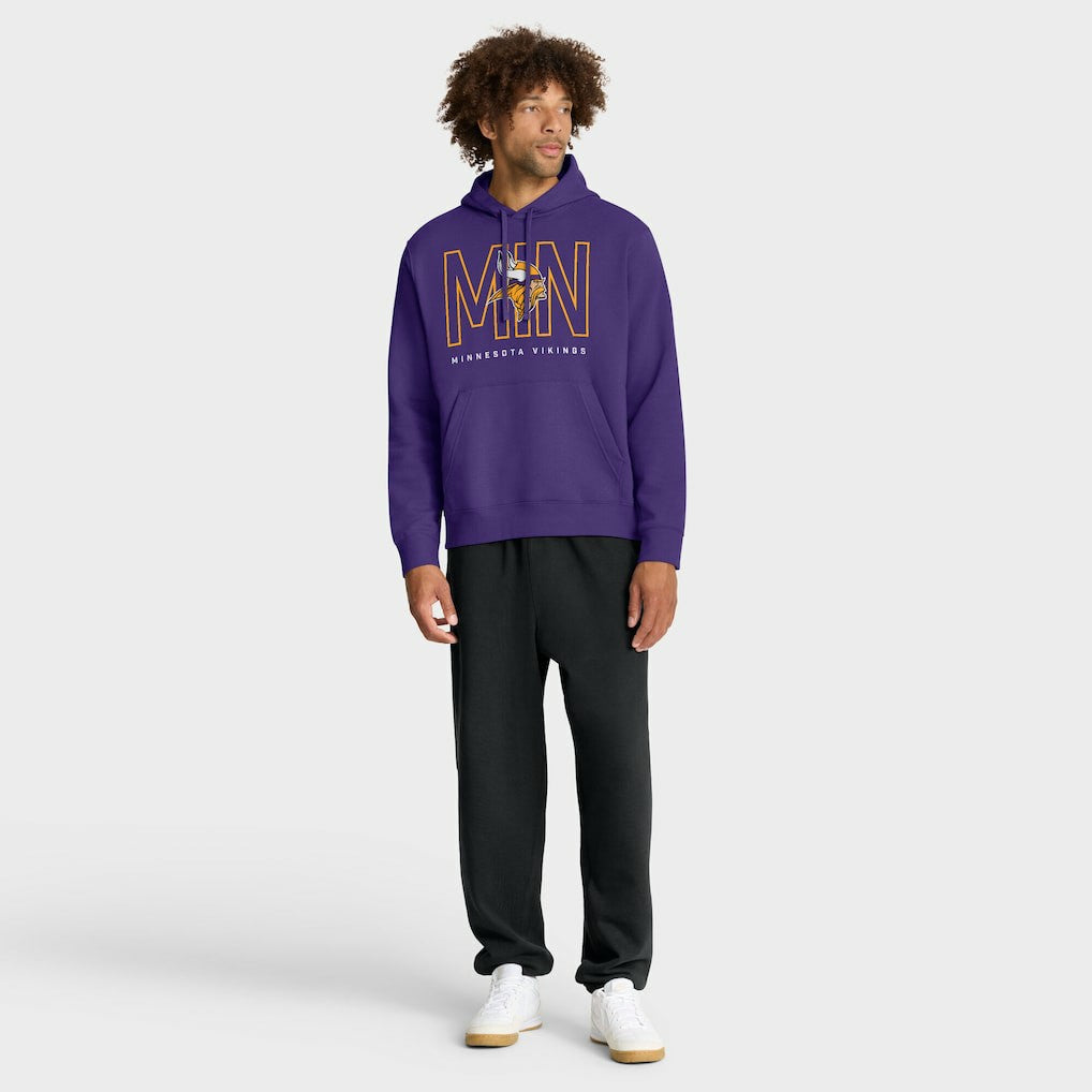 Minnesota Vikings Busted Play Club Fleece Pullover Hoodie Purple - Nike