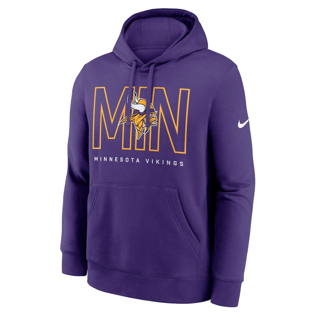 Minnesota Vikings Busted Play Club Fleece Pullover Hoodie Purple - Nike