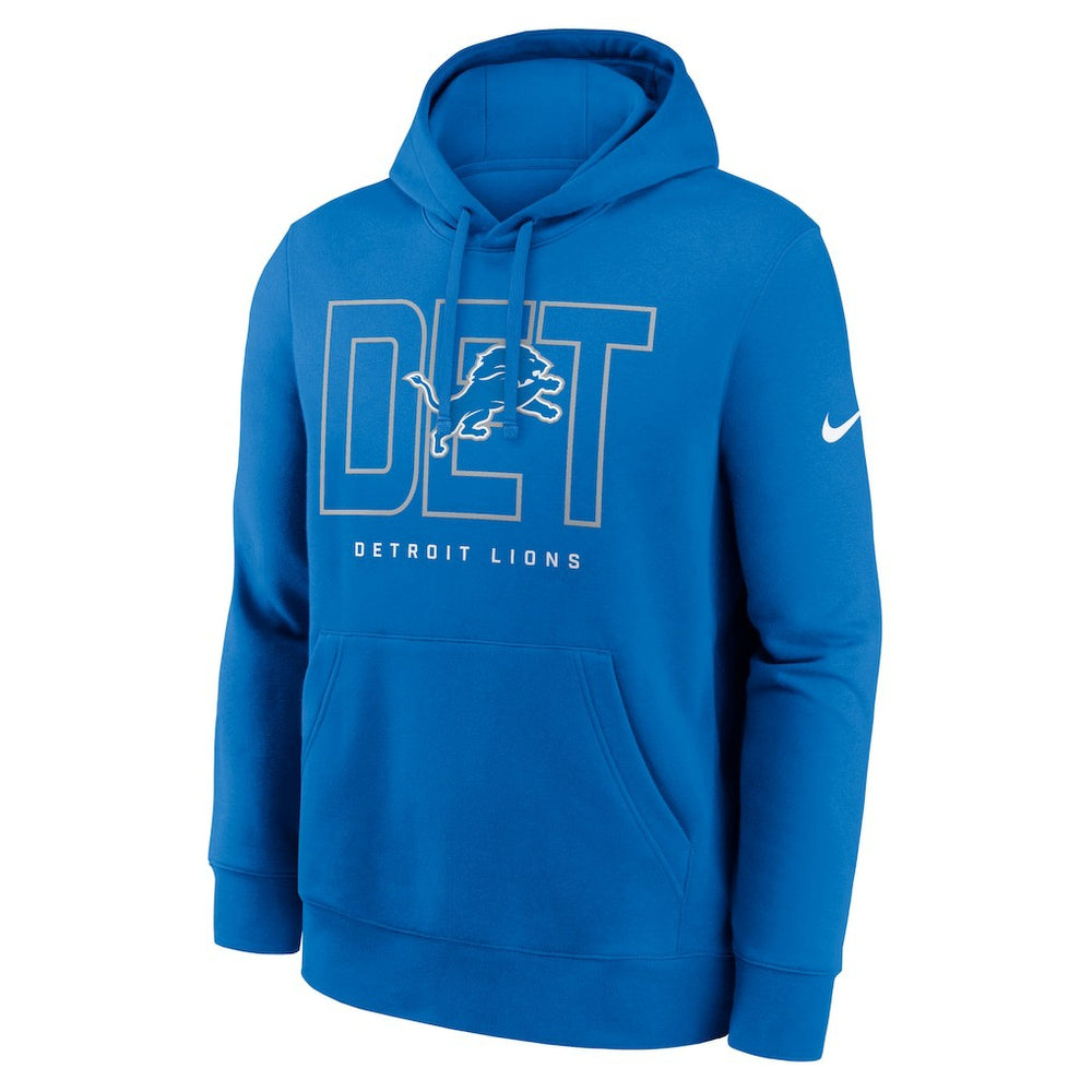 Detroit Lions Busted Play Club Fleece Pullover Hoodie Blue - Nike