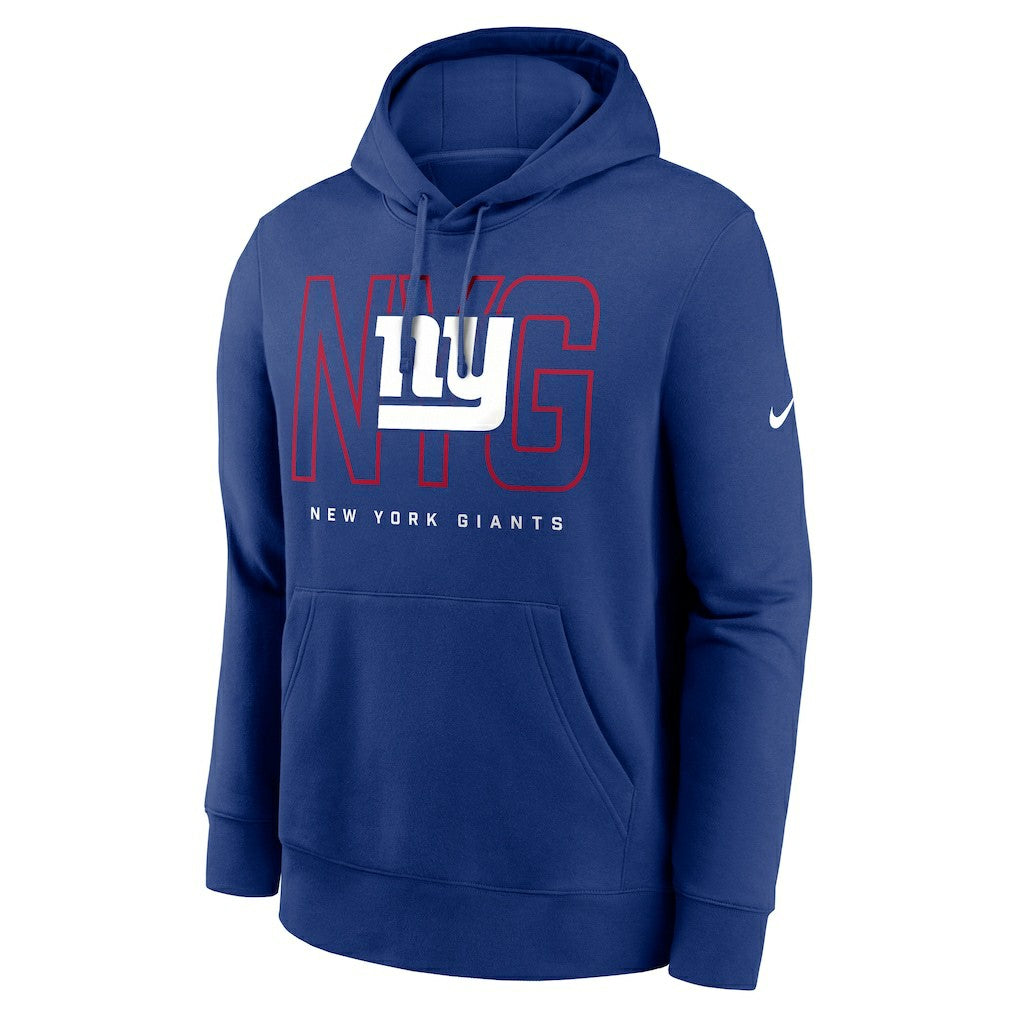 New York Giants Busted Play Club Fleece Pullover Hoodie Royal - Nike