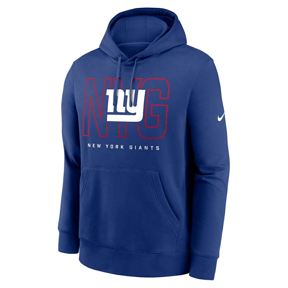 New York Giants Busted Play Club Fleece Pullover Hoodie Royal - Nike