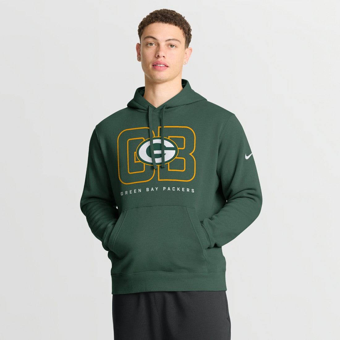 Green Bay Packers Busted Play Club Fleece Pullover Hoodie Green - Nike