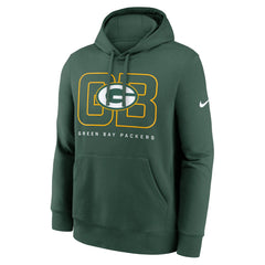 Green Bay Packers Busted Play Club Fleece Pullover Hoodie Green - Nike