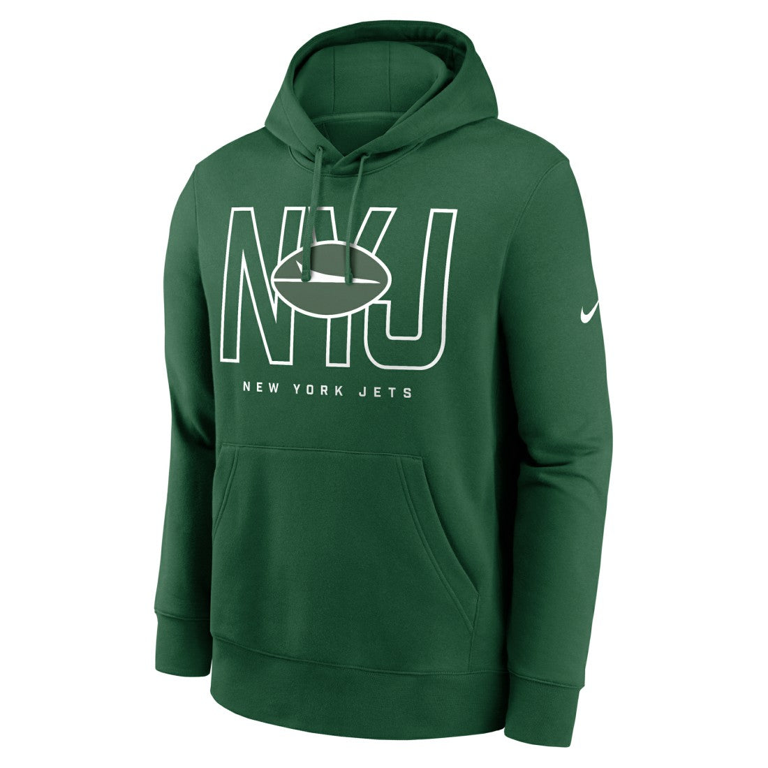 New York Jets Busted Play Club Fleece Pullover Hoodie Green - Nike