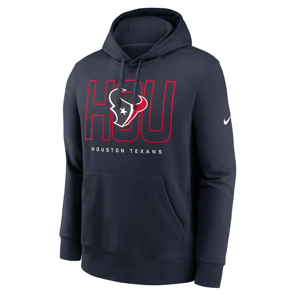 Houston Texans Busted Play Club Fleece Pullover Hoodie Navy - Nike
