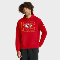 Kansas City Chiefs Busted Play Club Fleece Pullover Hoodie Red - Nike