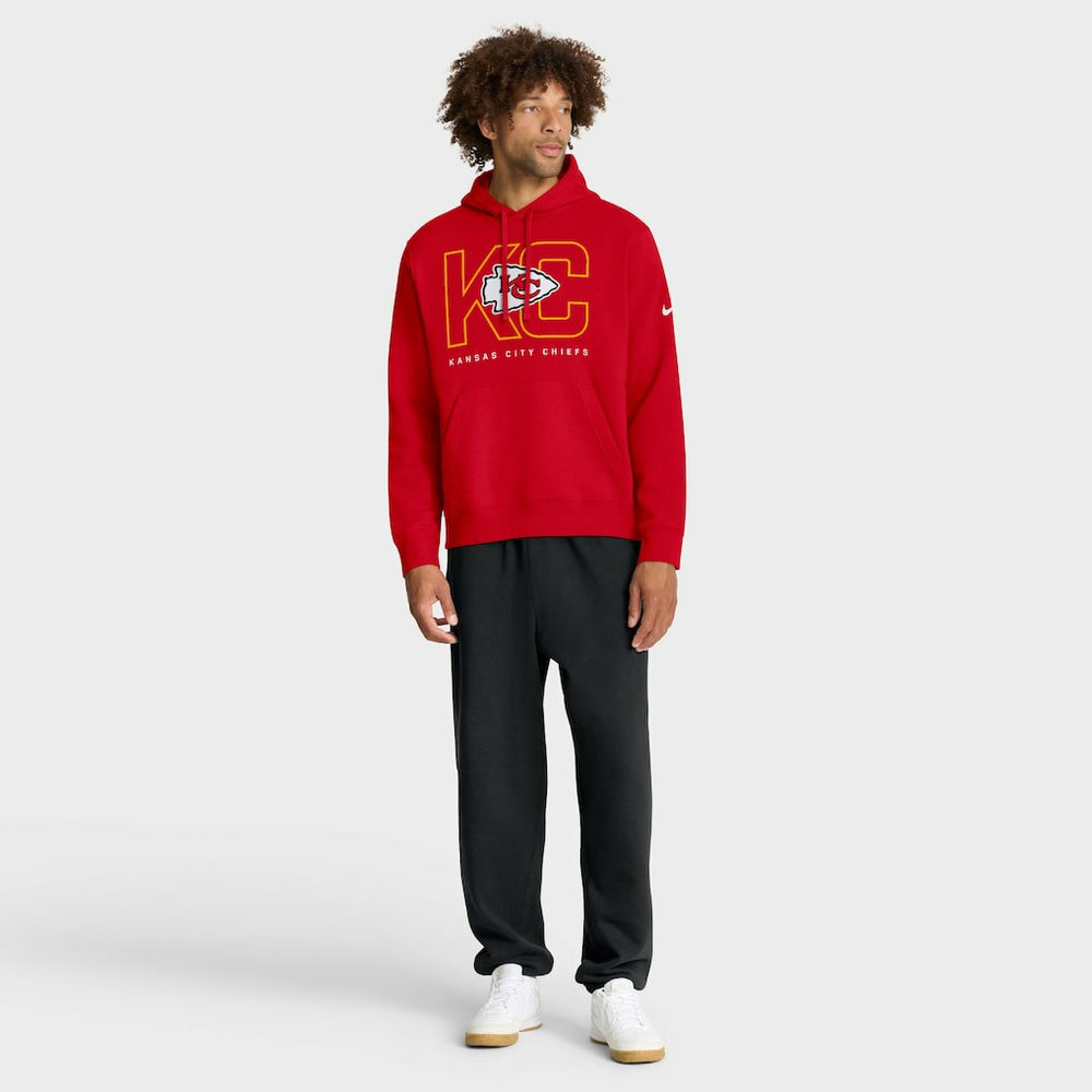 Kansas City Chiefs Busted Play Club Fleece Pullover Hoodie Red - Nike