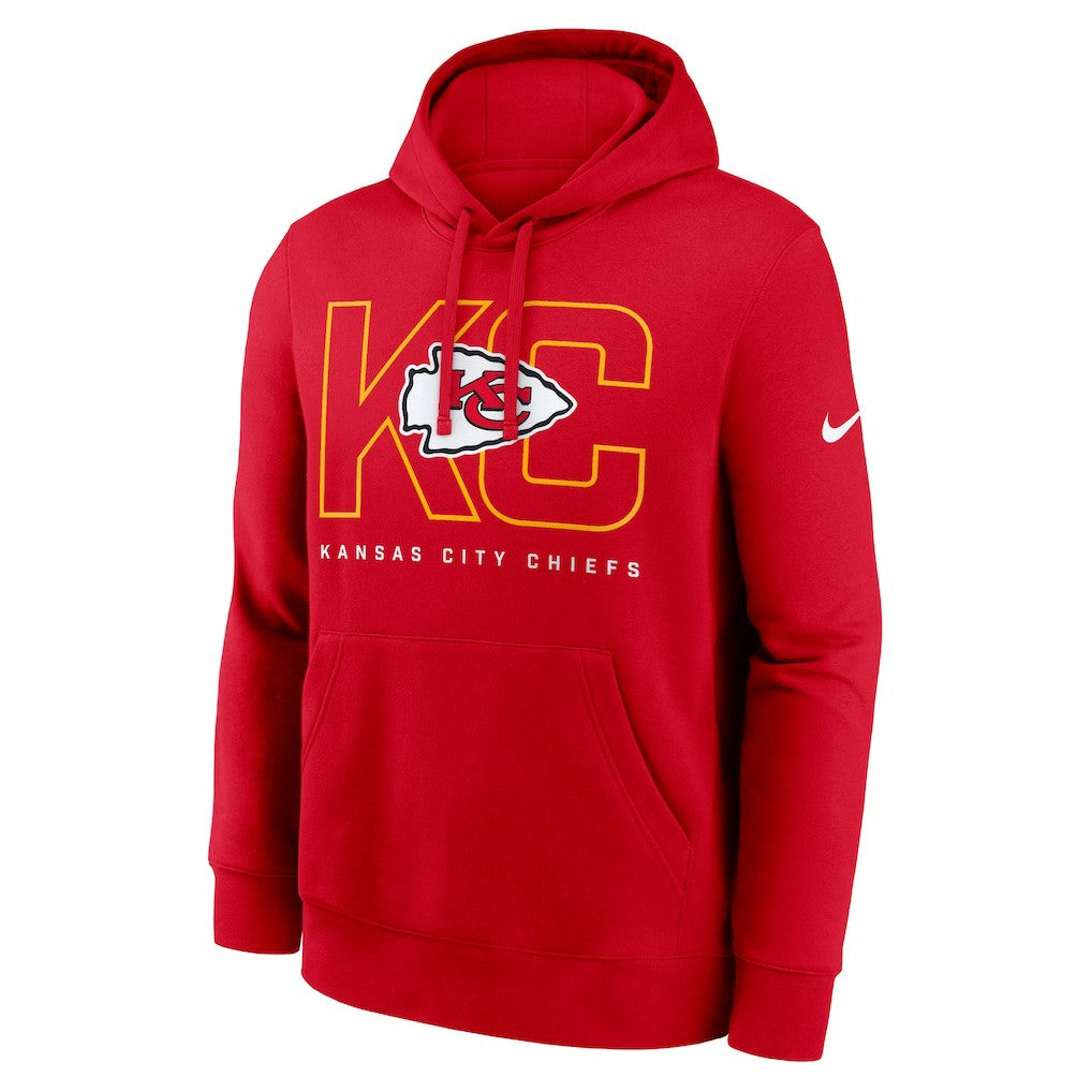 Kansas City Chiefs Busted Play Club Fleece Pullover Hoodie Red - Nike
