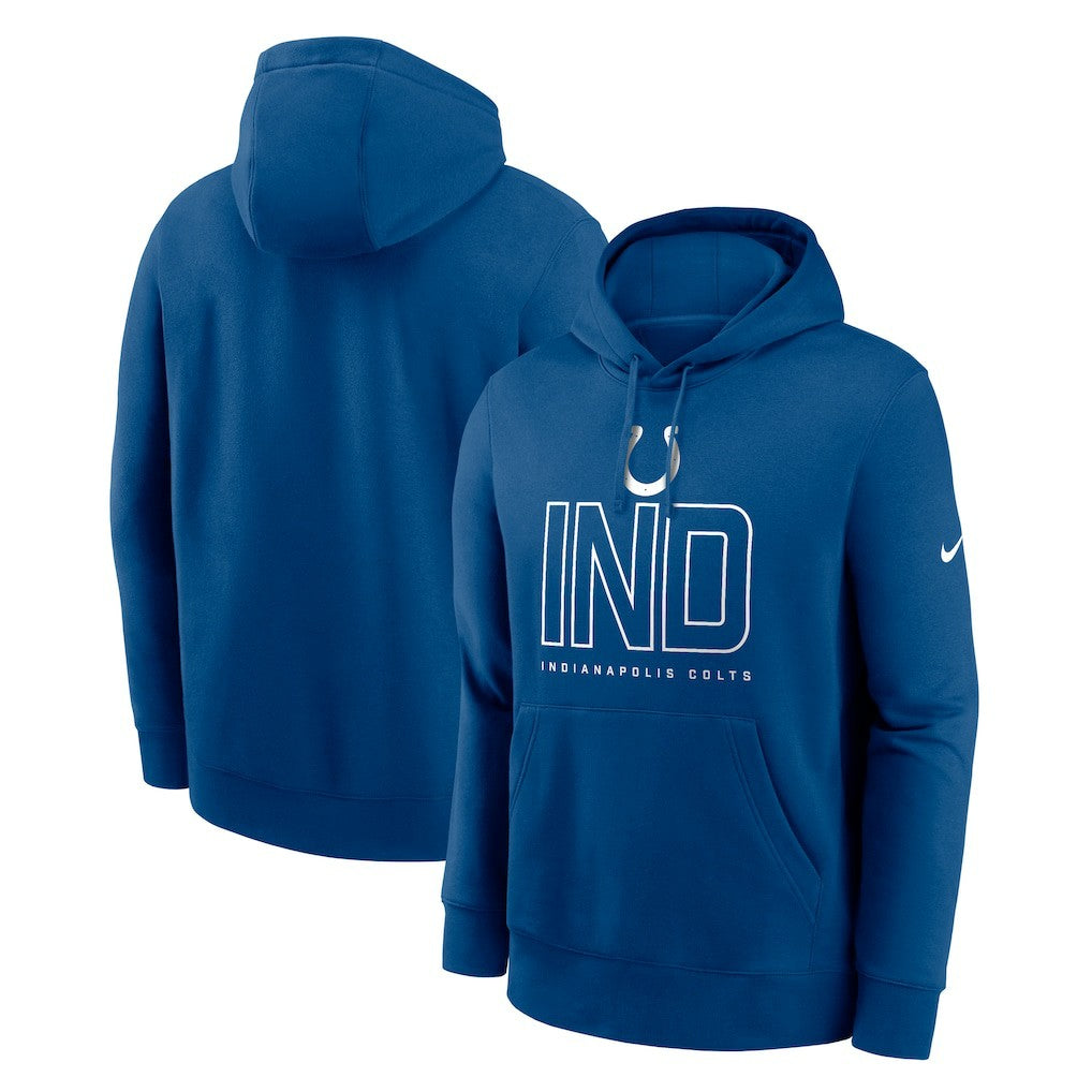 Indianapolis Colts Busted Play Club Fleece Pullover Hoodie Royal - Nike