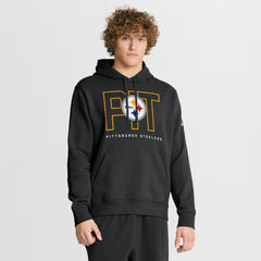 Pittsburgh Steelers Busted Play Club Fleece Pullover Hoodie Black - Nike