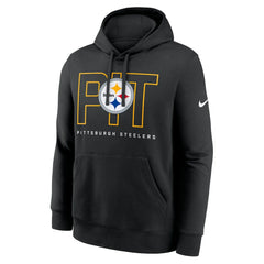 Pittsburgh Steelers Busted Play Club Fleece Pullover Hoodie Black - Nike