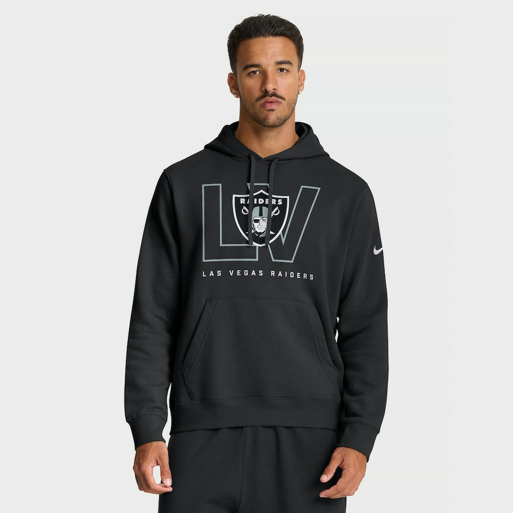 Las Vegas Raiders Busted Play Club Fleece Pullover Hoodie Black - Nike