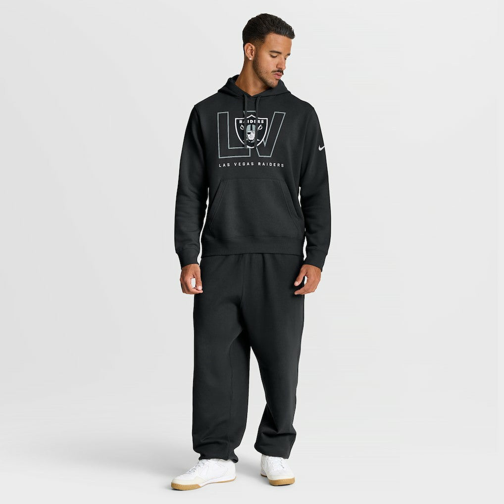 Las Vegas Raiders Busted Play Club Fleece Pullover Hoodie Black - Nike