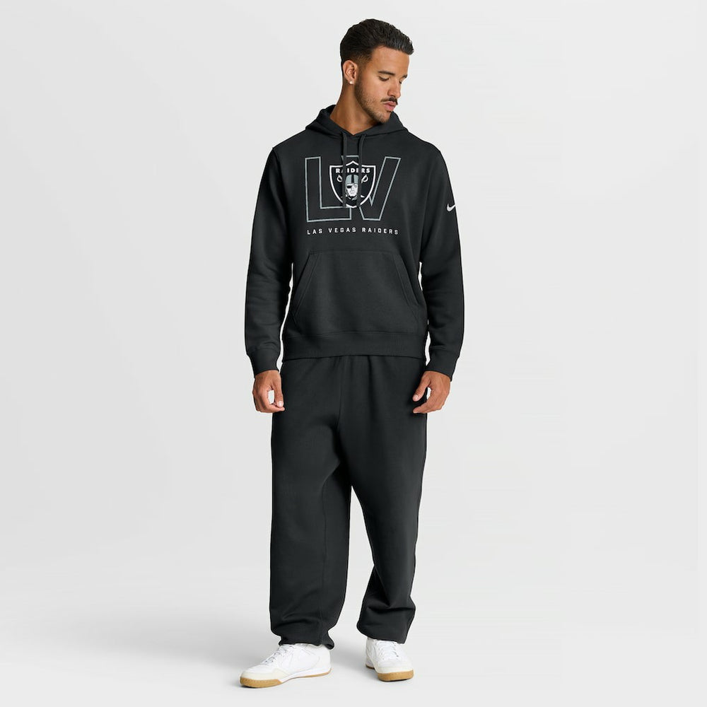 Las Vegas Raiders Busted Play Club Fleece Pullover Hoodie Black - Nike