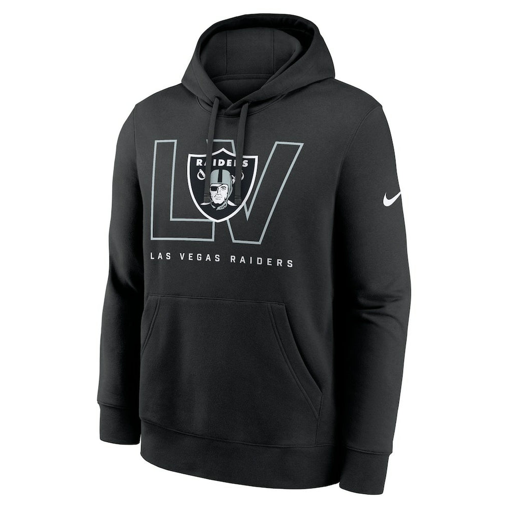 Las Vegas Raiders Busted Play Club Fleece Pullover Hoodie Black - Nike