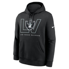 Las Vegas Raiders Busted Play Club Fleece Pullover Hoodie Black - Nike