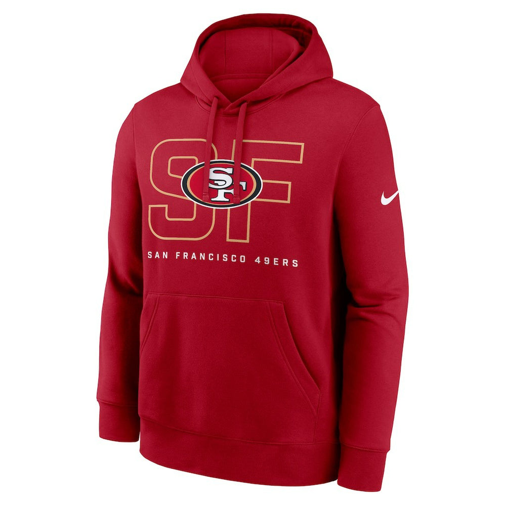 San Francisco 49ers Busted Play Club Fleece Pullover Hoodie Scarlet - Nike