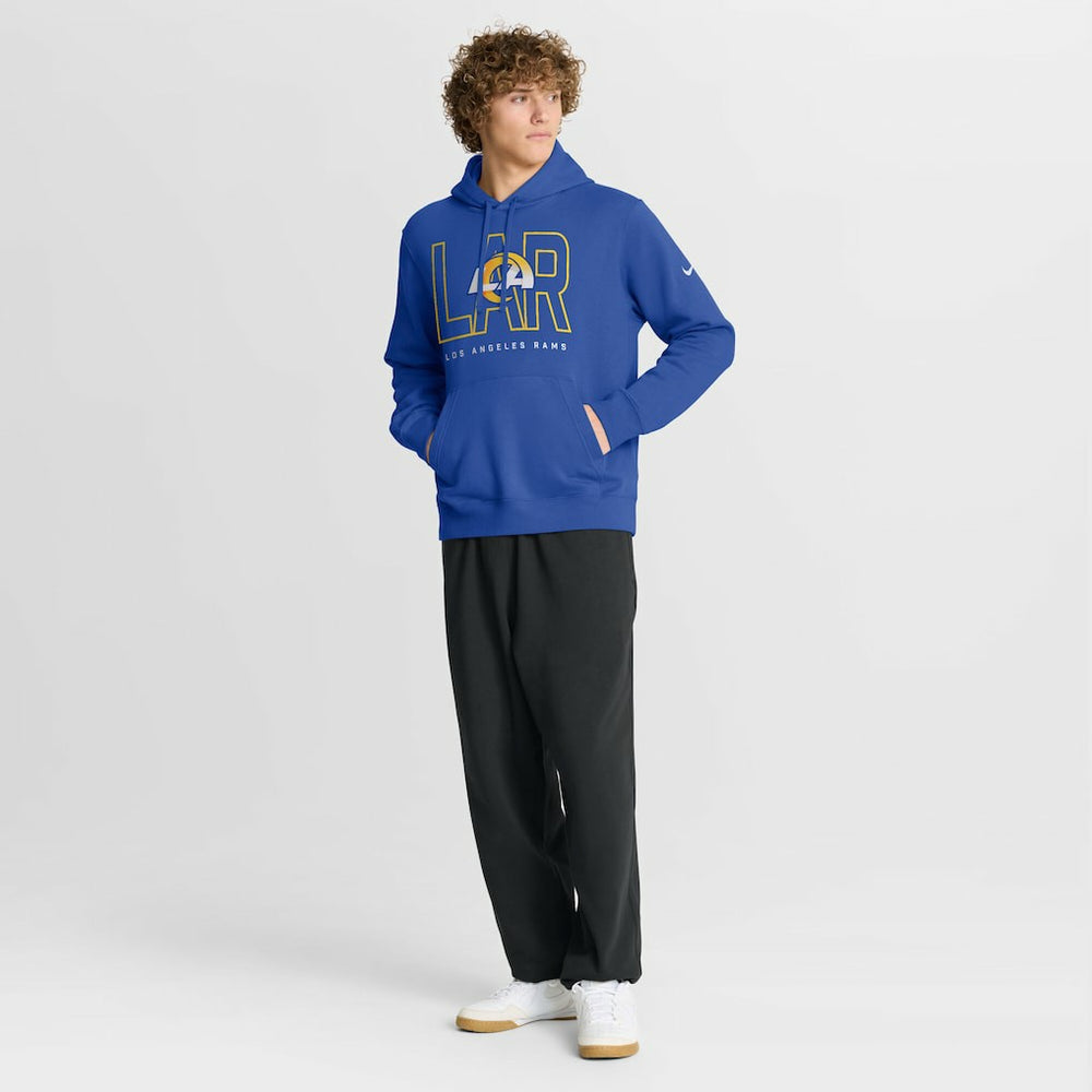Los Angeles Rams Busted Play Club Fleece Pullover Hoodie Royal - Nike