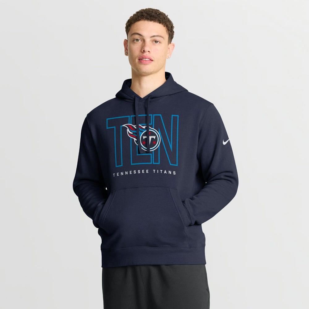 Tennessee Titans Busted Play Club Fleece Pullover Hoodie Navy - Nike