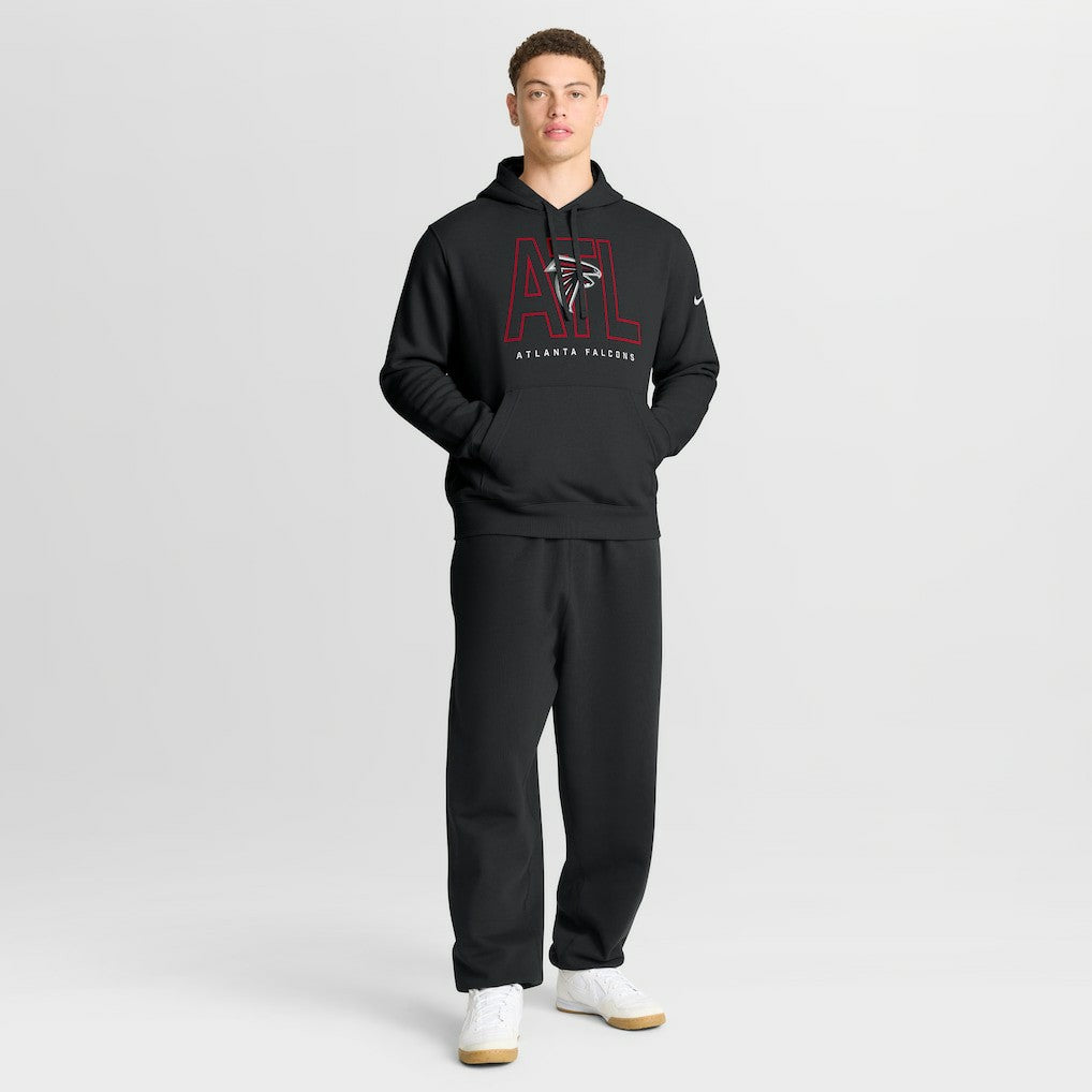 Atlanta Falcons Busted Play Club Fleece Pullover Hoodie Black - Nike