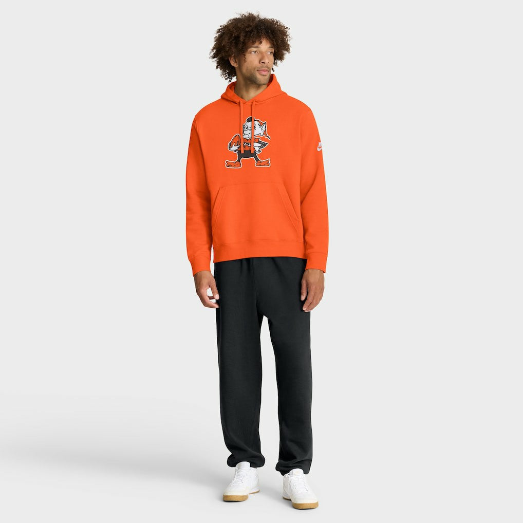 Cleveland Browns Club Fleece Pullover Hoodie Orange - Nike