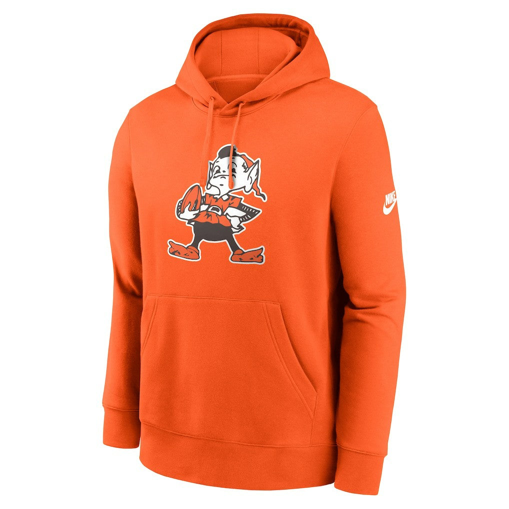 Cleveland Browns Club Fleece Pullover Hoodie Orange - Nike