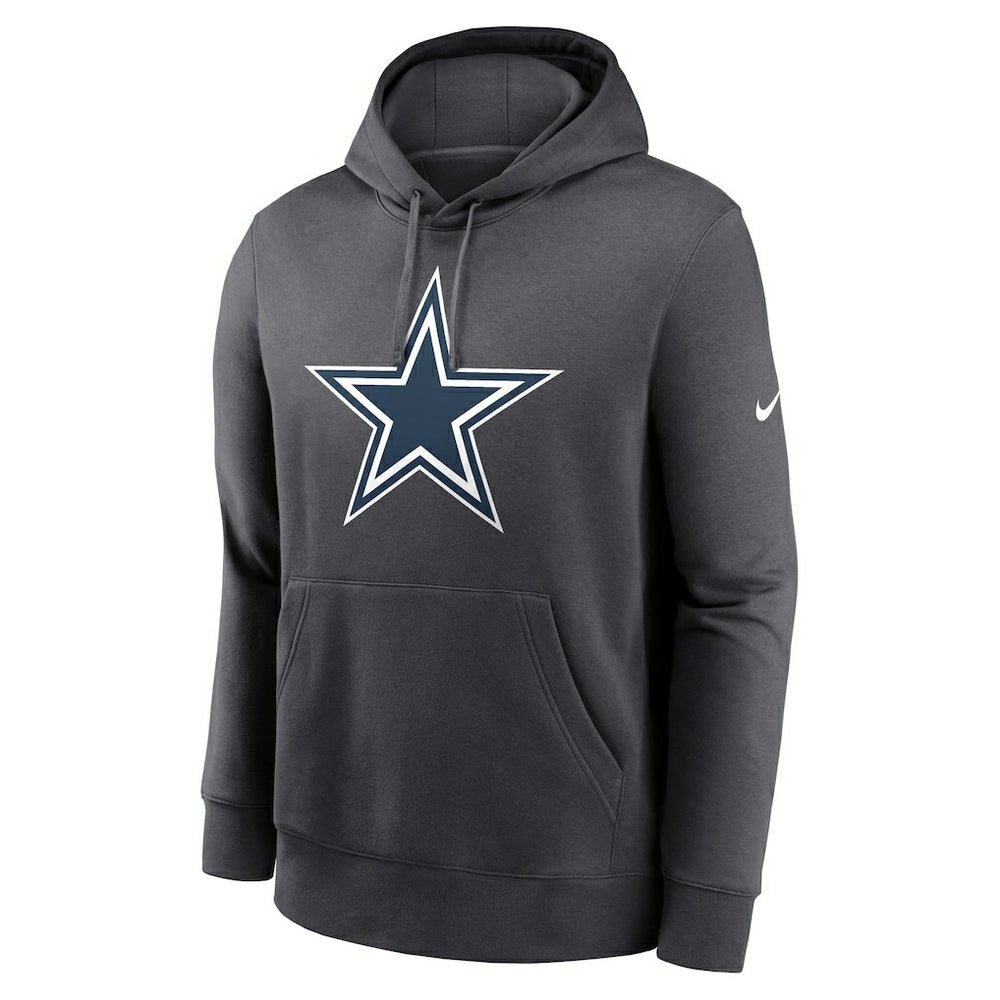 Dallas Cowboys Club Fleece Pullover Hoodie Anthracite - Nike