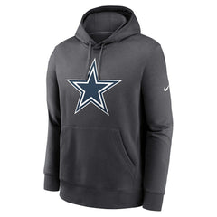 Dallas Cowboys Club Fleece Pullover Hoodie Anthracite - Nike