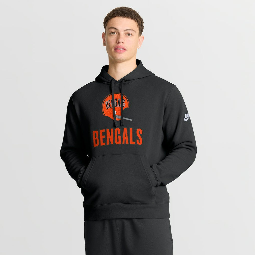 Cincinnati Bengals Best Season Rewind Club Pullover Hoodie Black - Nike