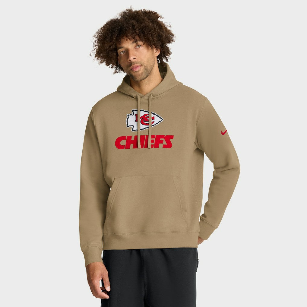 Kansas City Chiefs Best Season Rewind Club Pullover Hoodie Tan - Nike