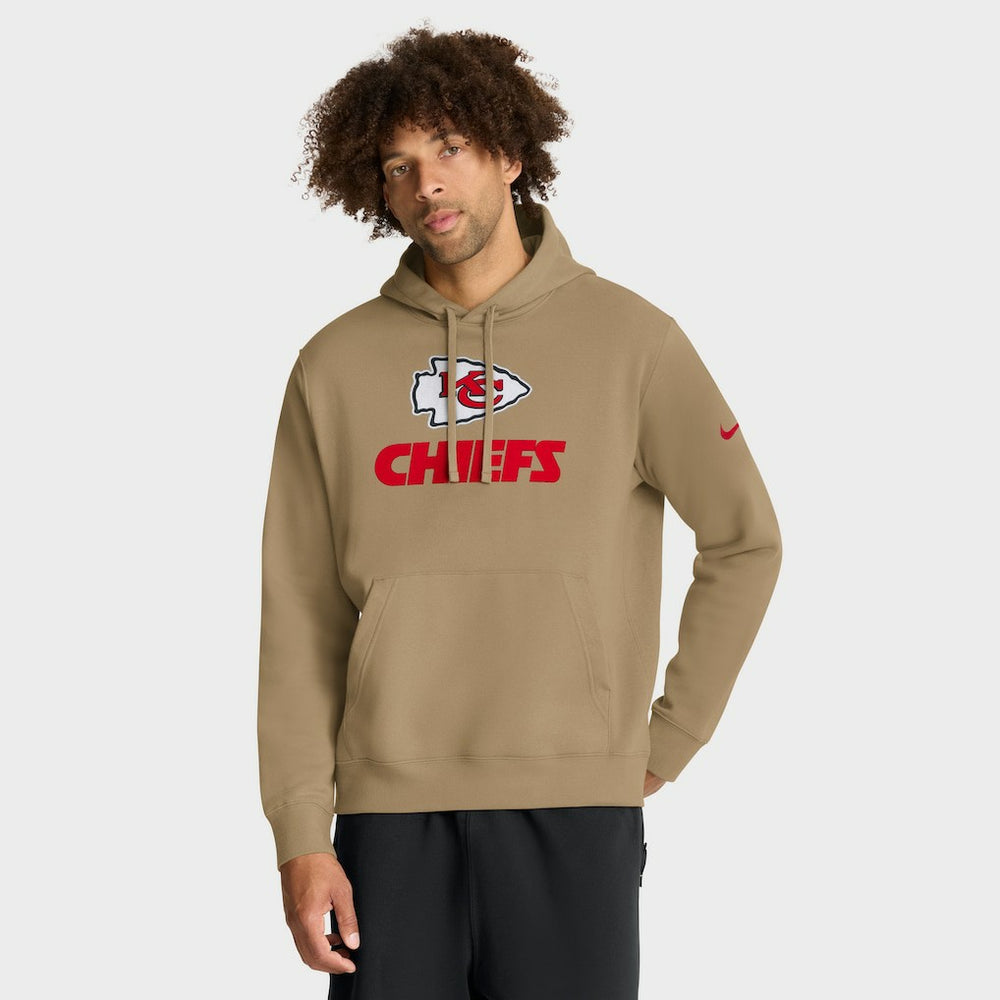 Kansas City Chiefs Best Season Rewind Club Pullover Hoodie Tan - Nike