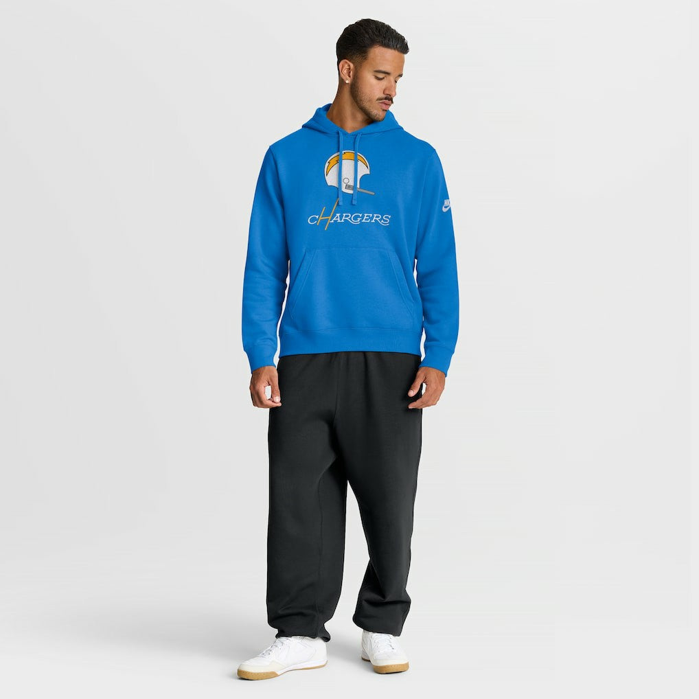 Los Angeles Chargers Best Season Rewind Club Pullover Hoodie Powder Blue - Nike