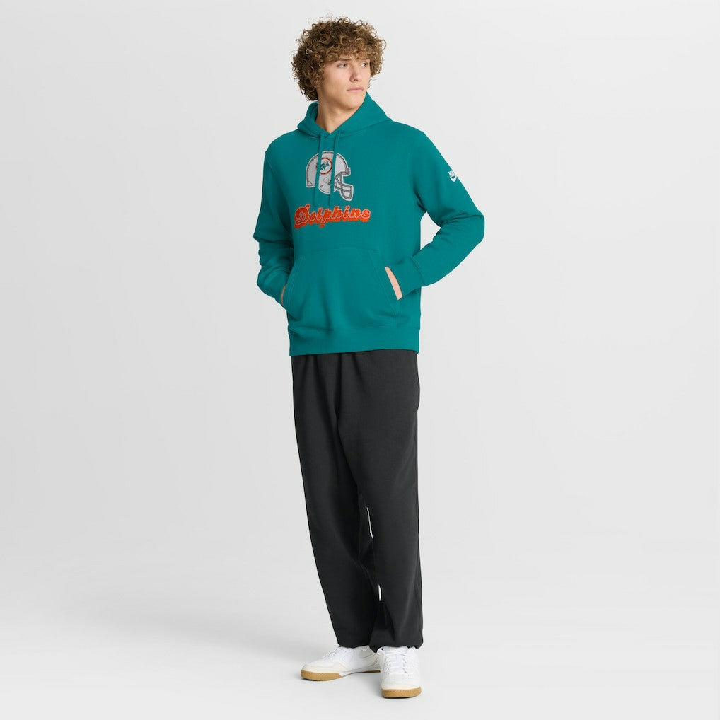 Miami Dolphins Best Season Rewind Club Pullover Hoodie Aqua - Nike