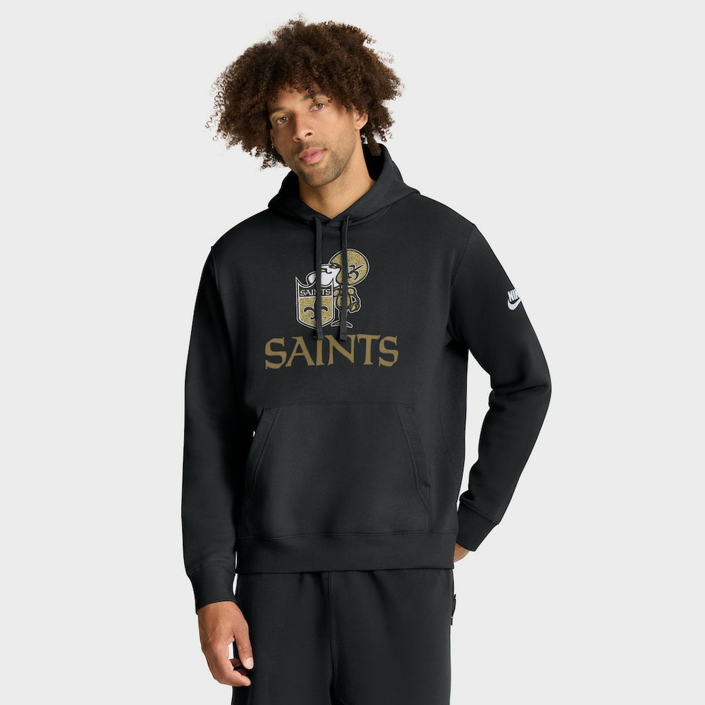 New Orleans Saints Best Season Rewind Club Pullover Hoodie Black - Nike