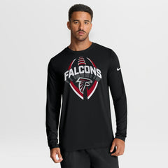 Atlanta Falcons Primetime Legend Icon Performance Long Sleeve T-Shirt Black - Nike