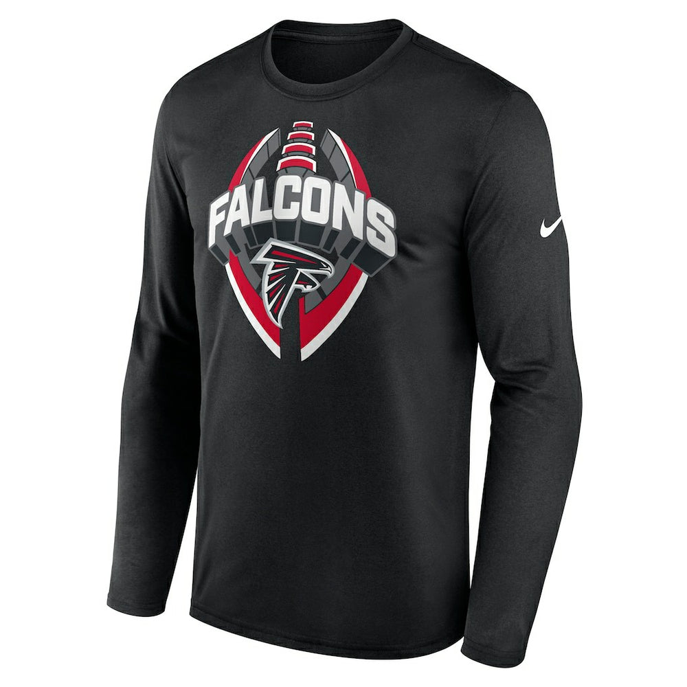 Atlanta Falcons Primetime Legend Icon Performance Long Sleeve T-Shirt Black - Nike