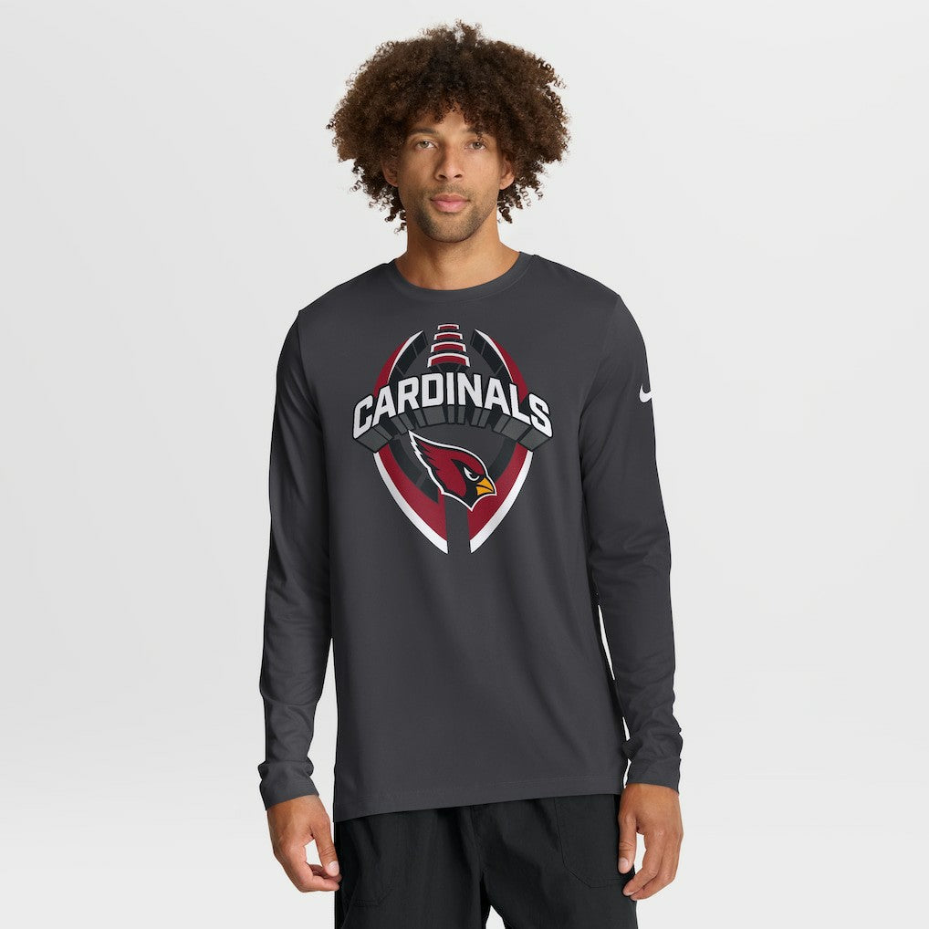 Arizona Cardinals Primetime Legend Icon Performance Long Sleeve T-Shirt Anthracite - Nike