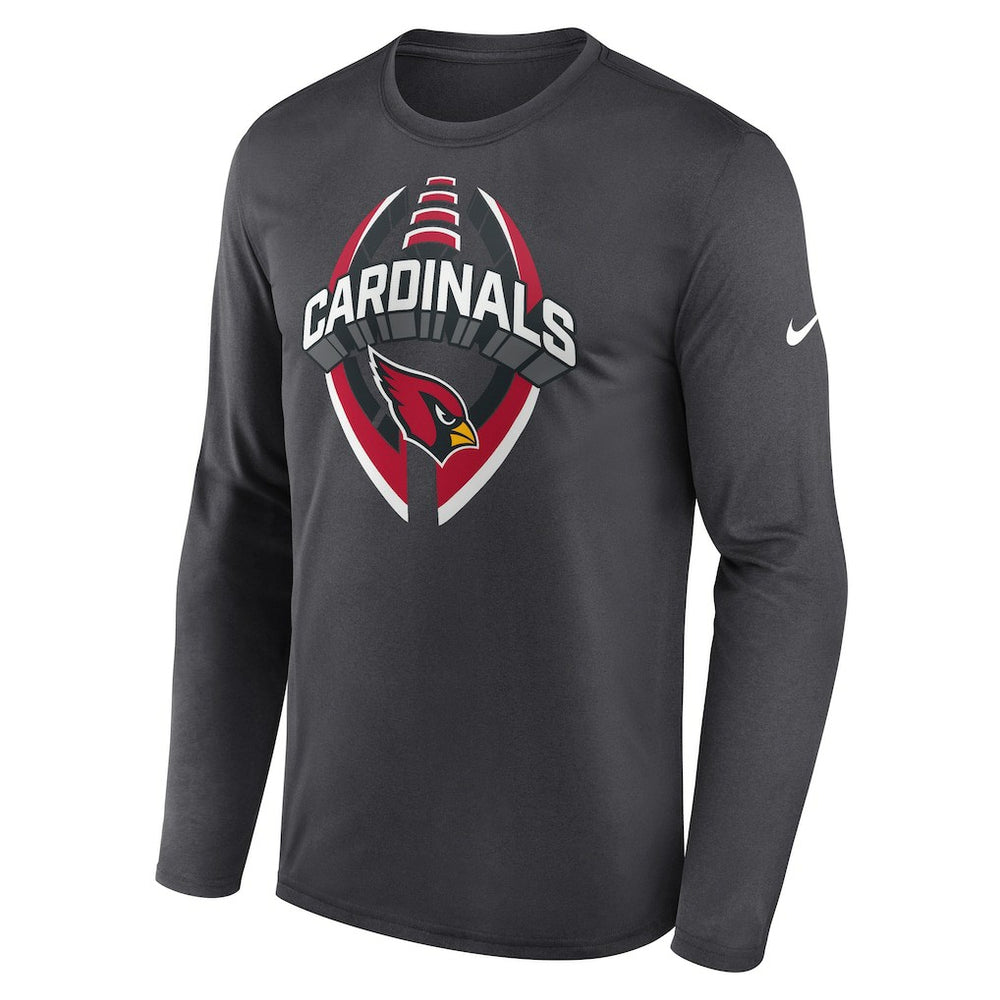 Arizona Cardinals Primetime Legend Icon Performance Long Sleeve T-Shirt Anthracite - Nike