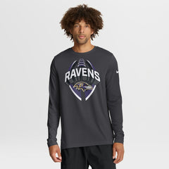 Baltimore Ravens Primetime Legend Icon Performance Long Sleeve T-Shirt Anthracite - Nike