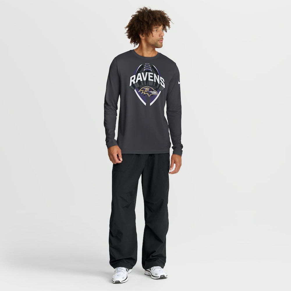 Baltimore Ravens Primetime Legend Icon Performance Long Sleeve T-Shirt Anthracite - Nike