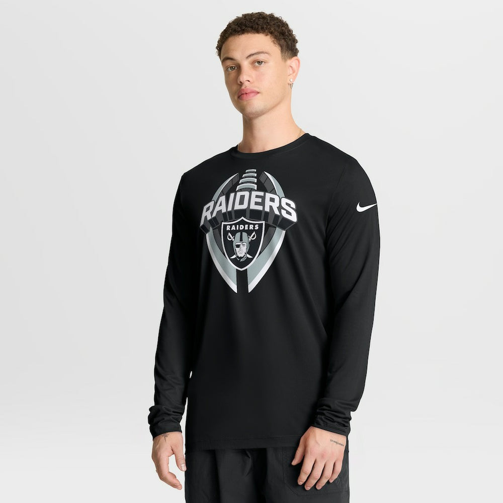Las Vegas Raiders Primetime Legend Icon Performance Long Sleeve T-Shirt Black - Nike