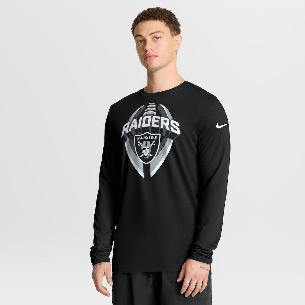 Las Vegas Raiders Primetime Legend Icon Performance Long Sleeve T-Shirt Black - Nike