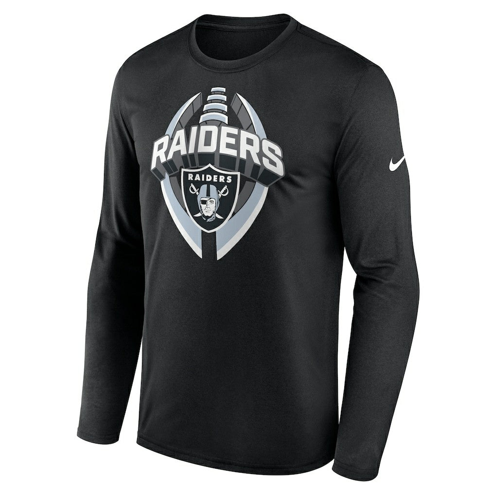 Las Vegas Raiders Primetime Legend Icon Performance Long Sleeve T-Shirt Black - Nike