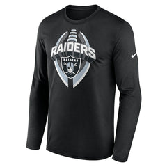 Las Vegas Raiders Primetime Legend Icon Performance Long Sleeve T-Shirt Black - Nike