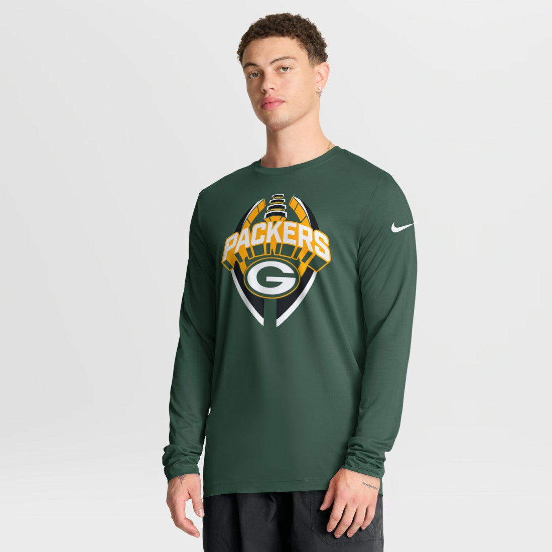 Green Bay Packers Primetime Legend Icon Performance Long Sleeve T-Shirt Green - Nike